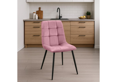 Chaise de salle à manger Antibes rose