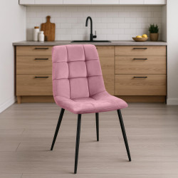 Chaise de salle à manger Antibes rose