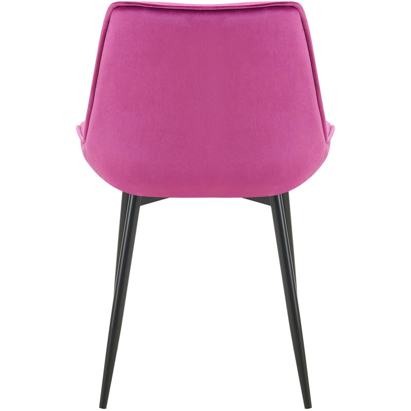 Chaise de salle à manger Wallace, velours, violet