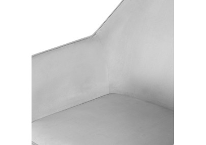 Ensemble de 2 chaises de salle à manger Vessa en velours gris clair