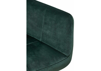 Ensemble de 2 chaises de salle à manger Emia en velours vert