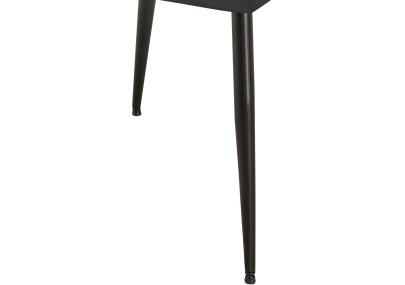 Ensemble de 2 chaises de salle à manger Emia en velours noir