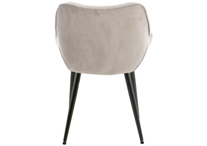 Ensemble de 2 fauteuils Tanna en velours gris