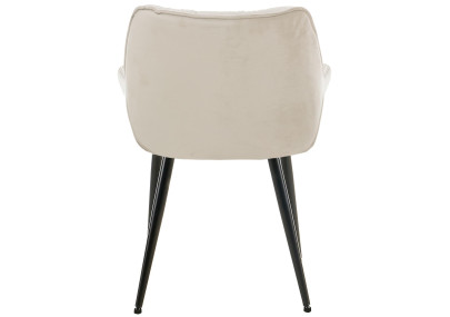 Ensemble de 2 fauteuils Tanna en velours crème