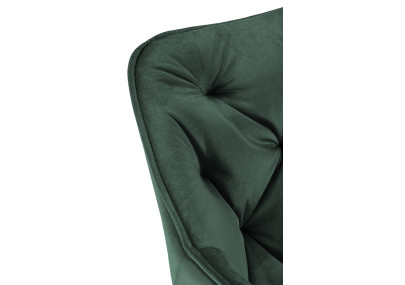 Ensemble de 2 chaises Tanna en velours vert