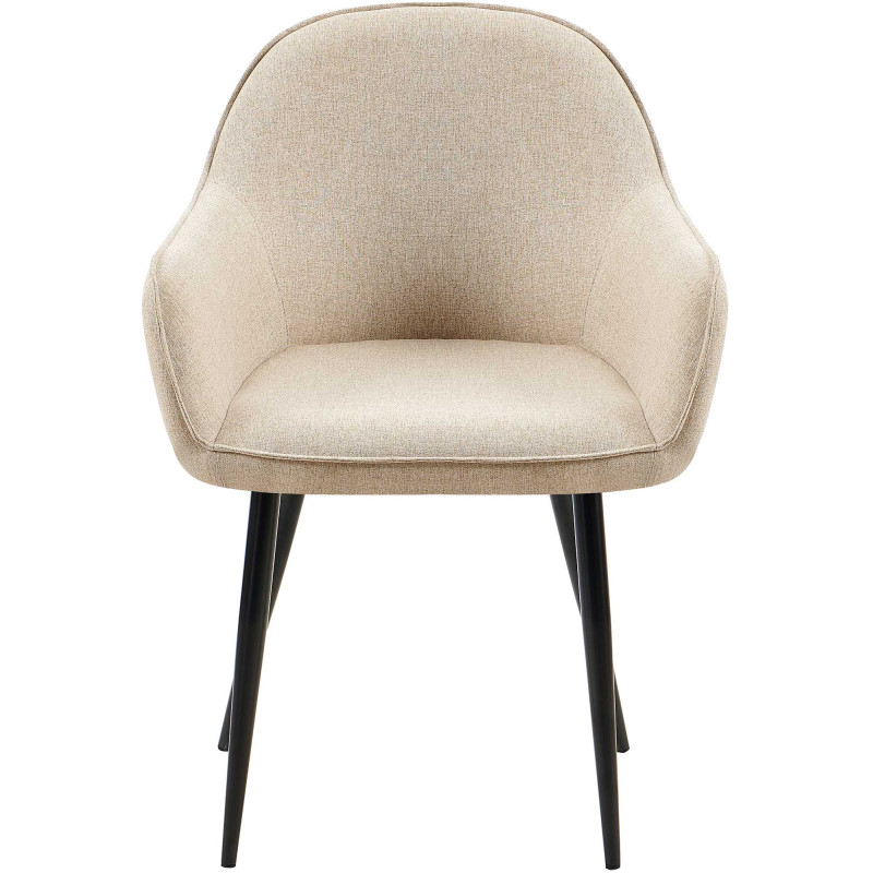 Chaise de salle à manger Boise en tissu taupe