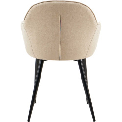 Chaise de salle à manger Boise en tissu taupe