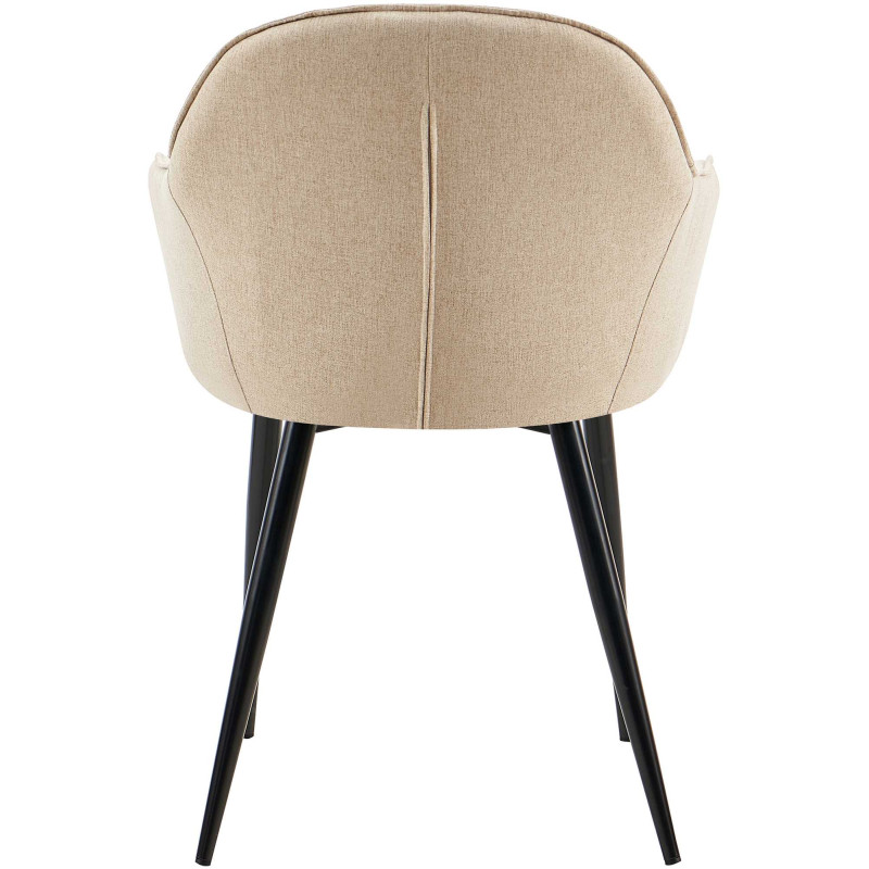 Chaise de salle à manger Boise en tissu taupe