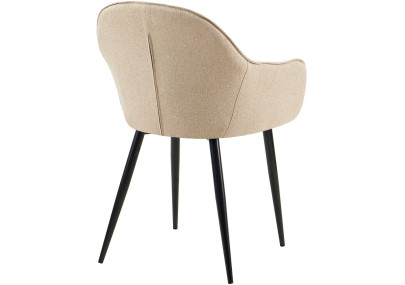 Chaise de salle à manger Boise en tissu taupe