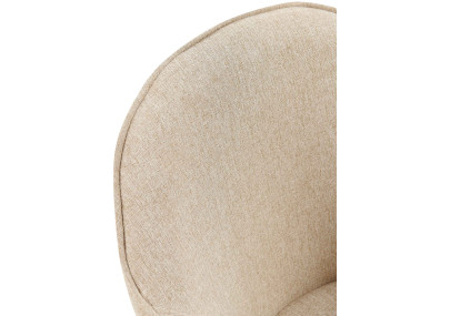 Chaise de salle à manger Boise en tissu taupe