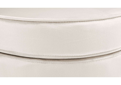 Fauteuil Rosita, velours, crème