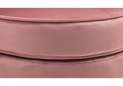 Fauteuil Rosita, velours, rose