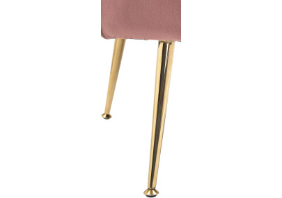 Fauteuil Rosita, velours, rose