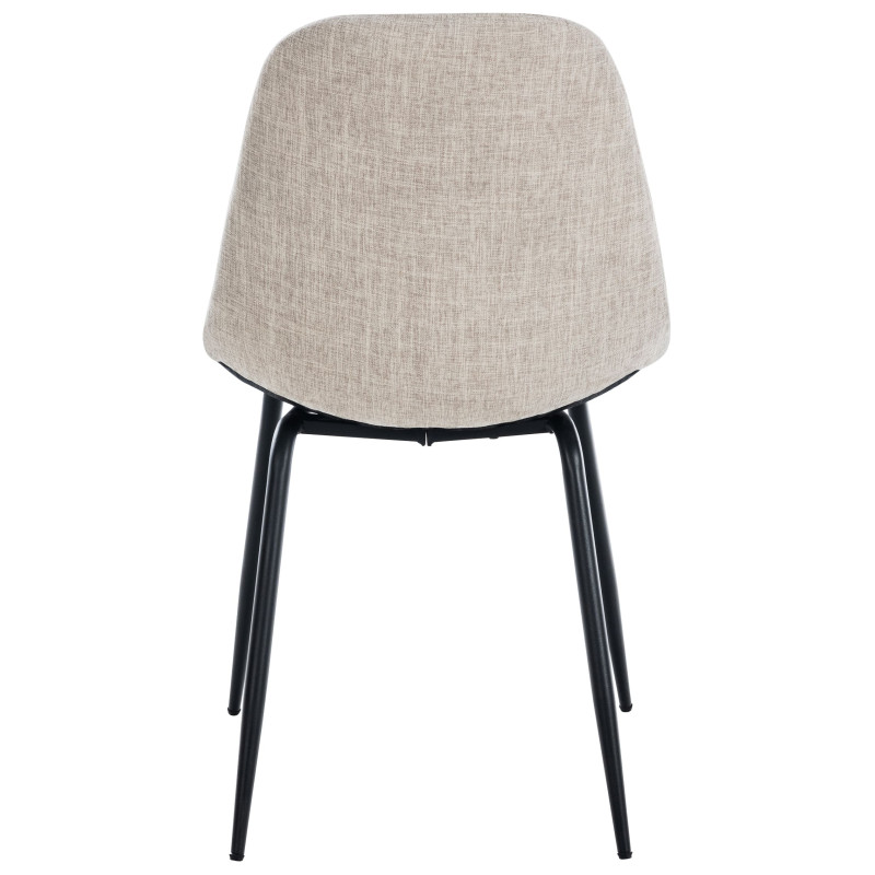 Ensemble de 2 fauteuils Tom, tissu crème