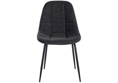 Ensemble de 2 fauteuils Tom, tissu gris foncé