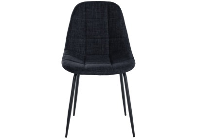 Ensemble de 2 fauteuils Tom, tissu noir