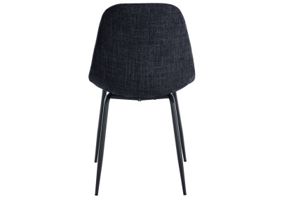 Ensemble de 2 fauteuils Tom, tissu noir