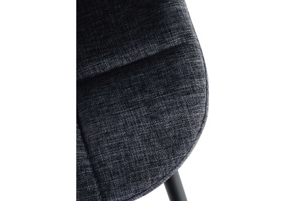 Ensemble de 2 fauteuils Tom, tissu noir