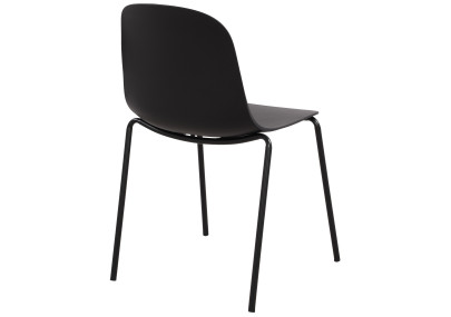 Chaise Hardin, noire