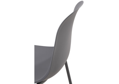 Chaise Hardin, gris foncé
