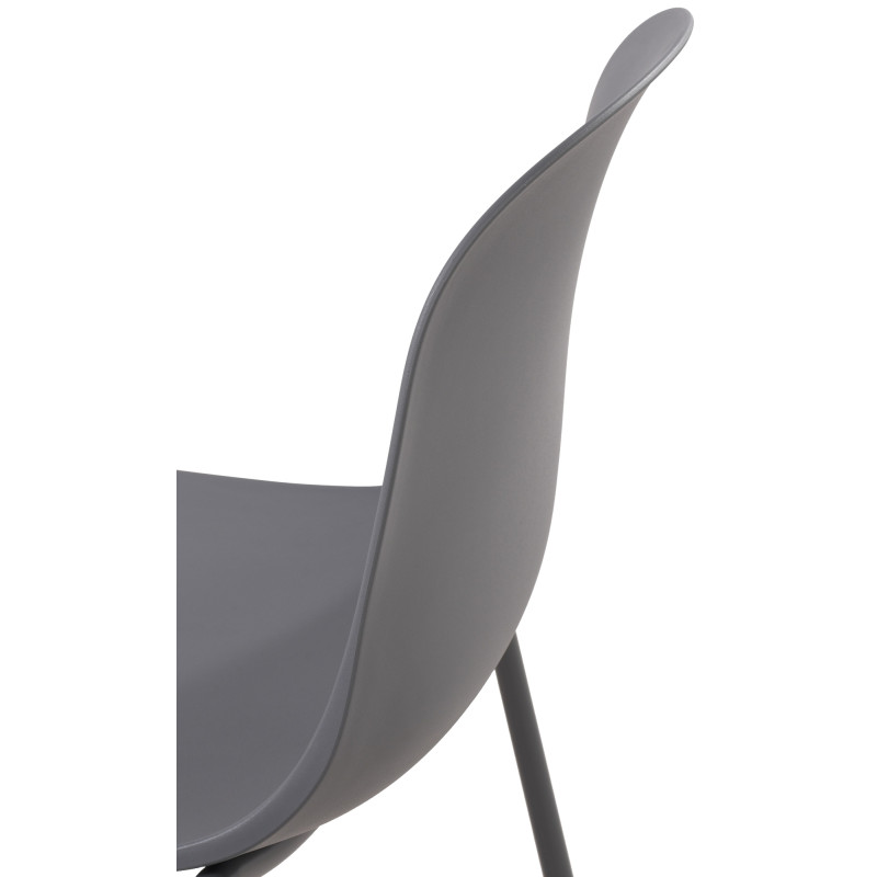 Chaise Hardin, gris foncé