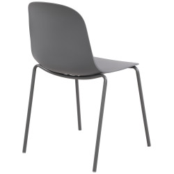 Chaise Hardin, gris foncé