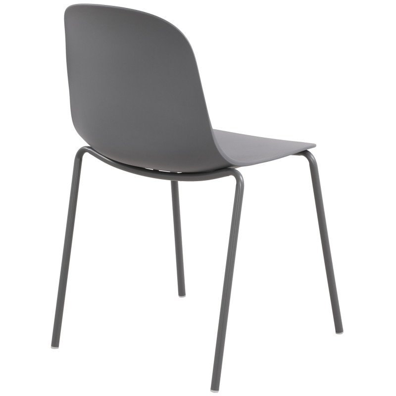 Chaise Hardin, gris foncé