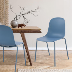 Chaise Hardin, bleue
