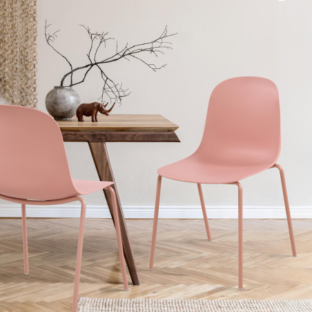 Chaise Hardin, rose