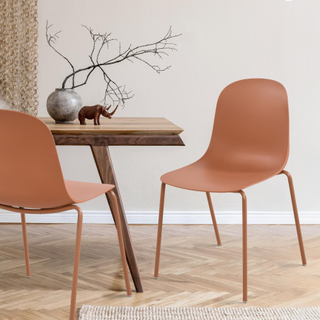 Chaise Hardin, terre cuite