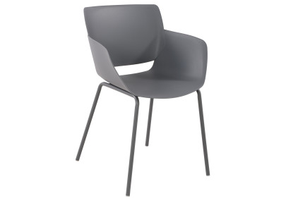 Chaise Alpena, gris foncé