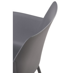 Chaise Alpena, gris foncé