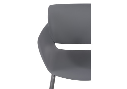 Chaise Alpena, gris foncé