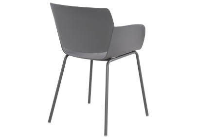 Chaise Alpena, gris foncé