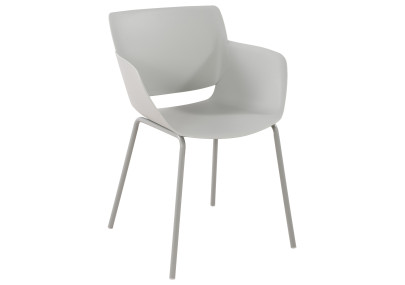Chaise Alpena, gris clair