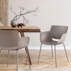 Chaise Alpena couleur taupe