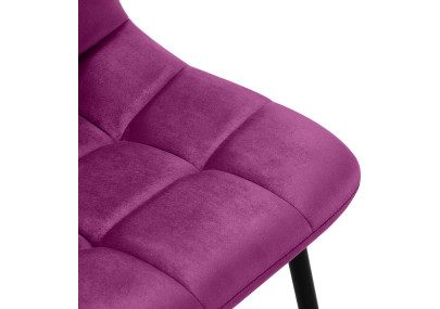 Ensemble de 4 chaises de salle à manger violettes Antibes