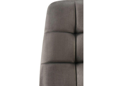 Ensemble de 4 chaises de salle à manger Antibes anthracite