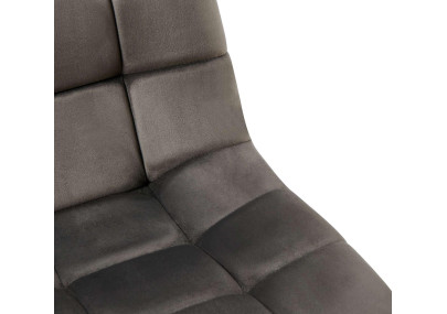 Ensemble de 4 chaises de salle à manger Antibes anthracite