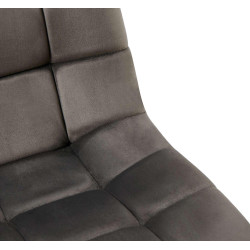 Ensemble de 4 chaises de salle à manger Antibes anthracite