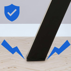 Chaise de salle à manger Lewes, velours, bleu foncé