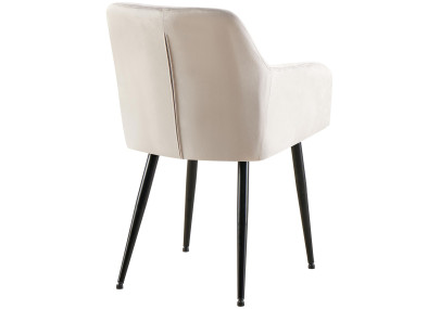 Chaise de salle à manger Monett, velours B, grise