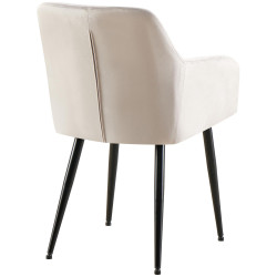 Chaise de salle à manger Monett, velours B, grise