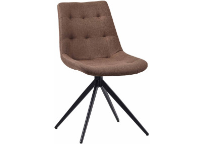 Chaise de salle à manger Merna, tissu taupe