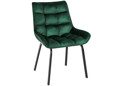 Fauteuil Saranda, velours, vert