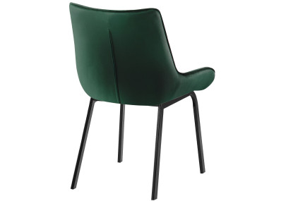 Fauteuil Saranda, velours, vert
