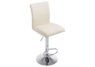 Sgabello Colonia in similpelle crema