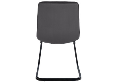 Ensemble de 2 chaises de salle à manger Vermont en velours noir