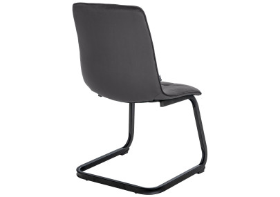 Ensemble de 2 chaises de salle à manger Vermont en velours noir