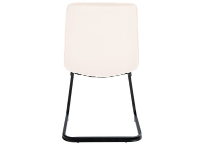 Ensemble de 2 chaises de salle à manger Vermont en velours crème